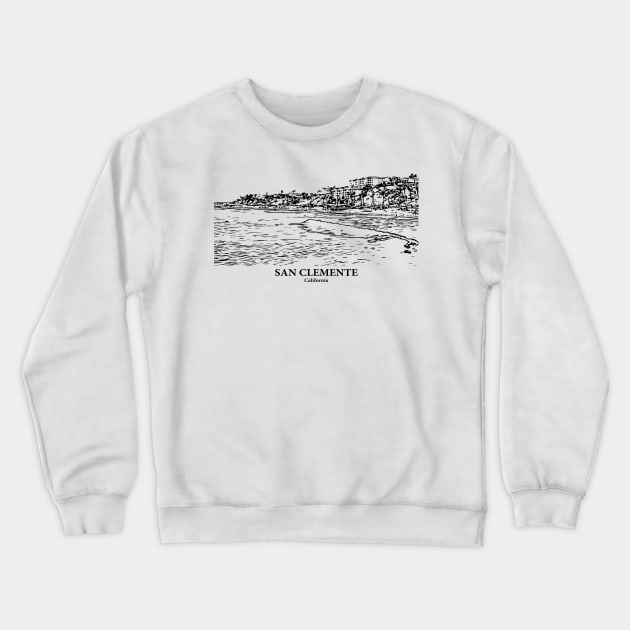 San Clemente - California Crewneck Sweatshirt by Lakeric